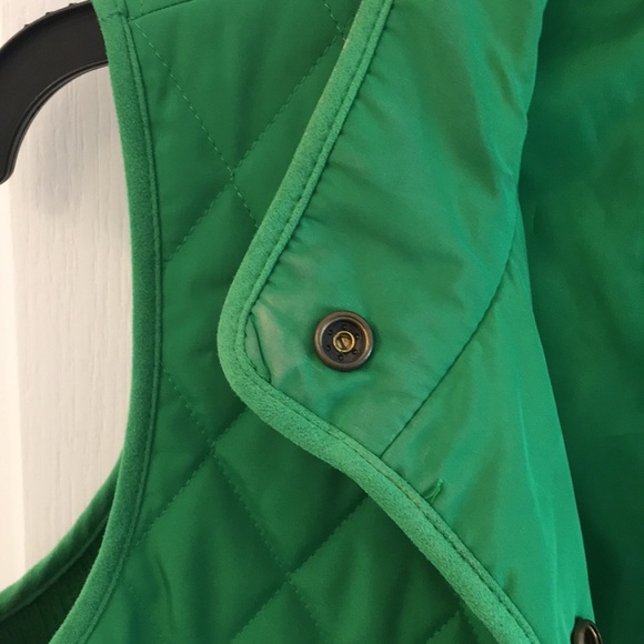 Talbots Green Puffy Vest - Picture 5 of 14